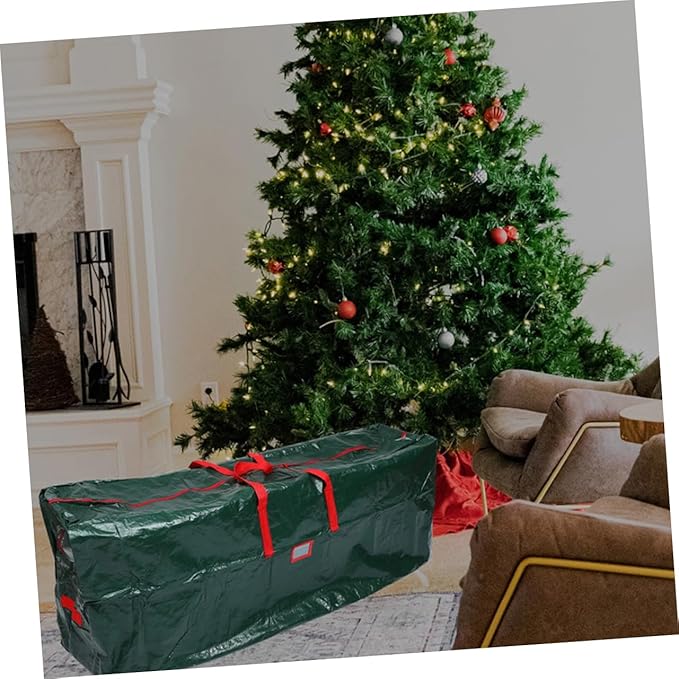 Christmas Tree Storage Bag Large Capacity Holiday Decoration Organizer and Water-resistant Xmas Tree Storage Pouch for Easy Moving