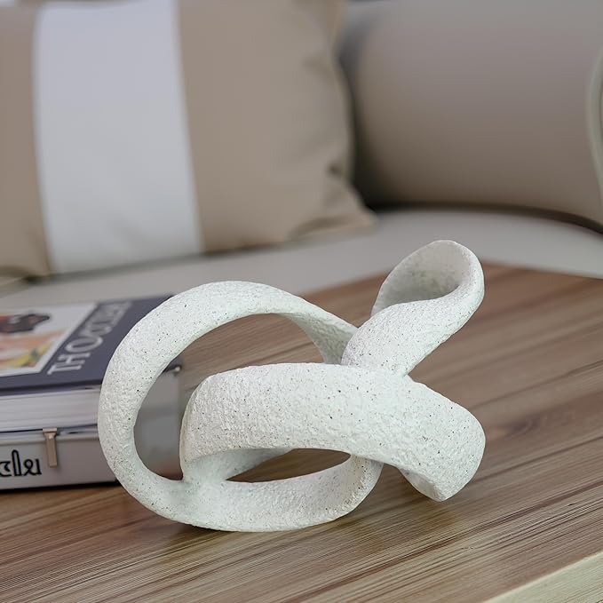 Modern Abstract Geometric Decorative Sculpture, Boho Knot Sculptures, Home Decor, Coffee Table Statues, Modern Shelf, Shelf Top Decor Aesthetics, Dining Living Room Desk Decor