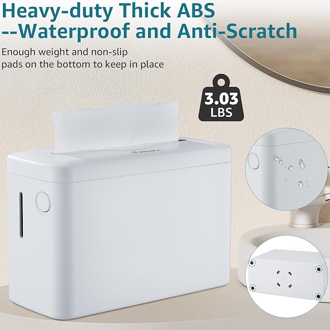 C-fold Paper Towel Dispenser XXLarge - Heavy Duty丨Wide-Design Countertop Folded Paper Towel Dispenser with Lid丨300-Sheet Large Capacity for Hand Towel, White