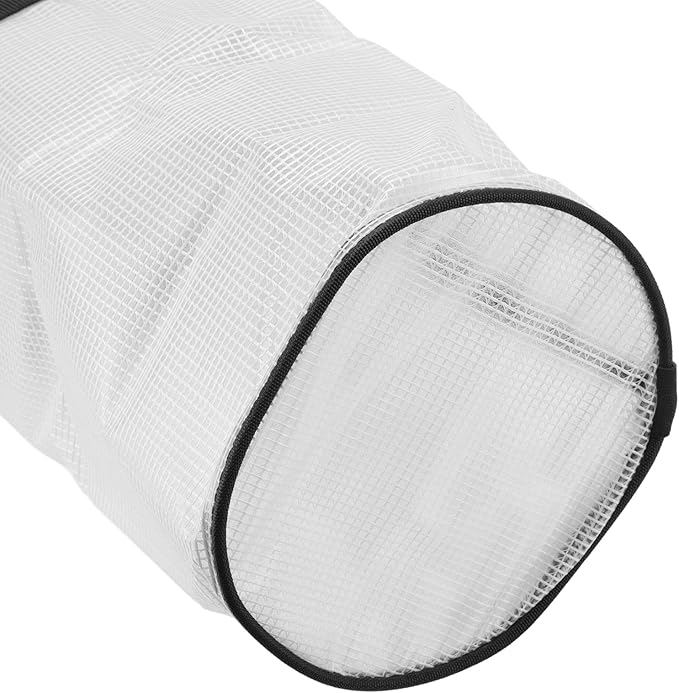 Wrapping Paper Storage Holder, Simplify Wrapping Paper Storage Box, Clear PVC Wrapping Paper Bag for Closets, Under Beds, Transparent White