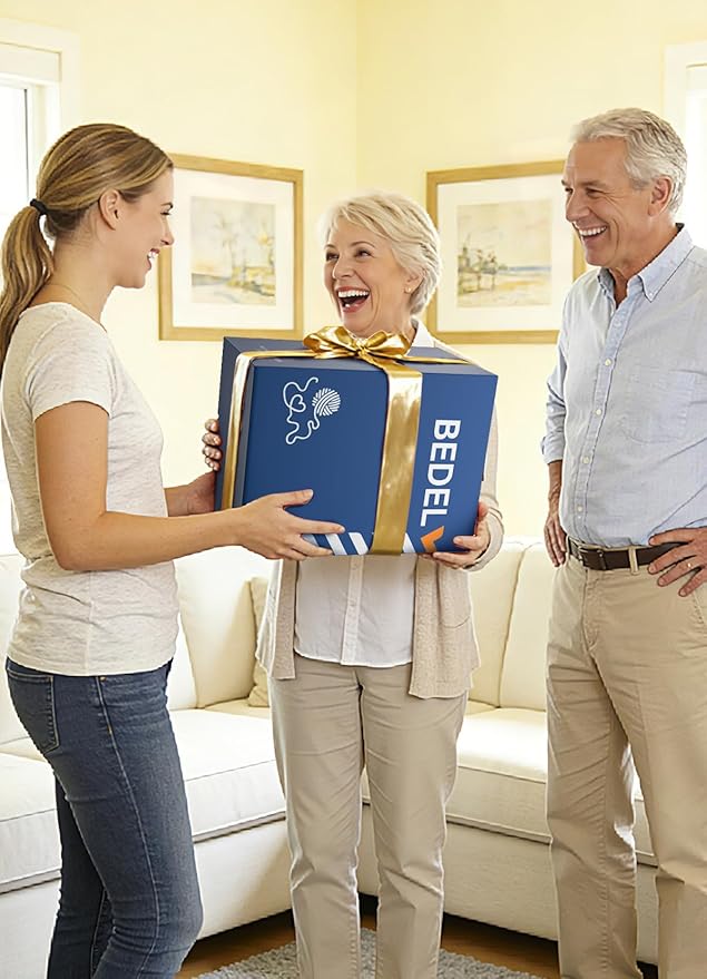 BEDELITE Full Mattress Topper 3 Inch Thick Mattress Pad, Plush Pillow Top Bed Cover with Elastic Deep Pockets Up to 6-24 Inch for Pressure Relief, Shredded Memory Foam Filling