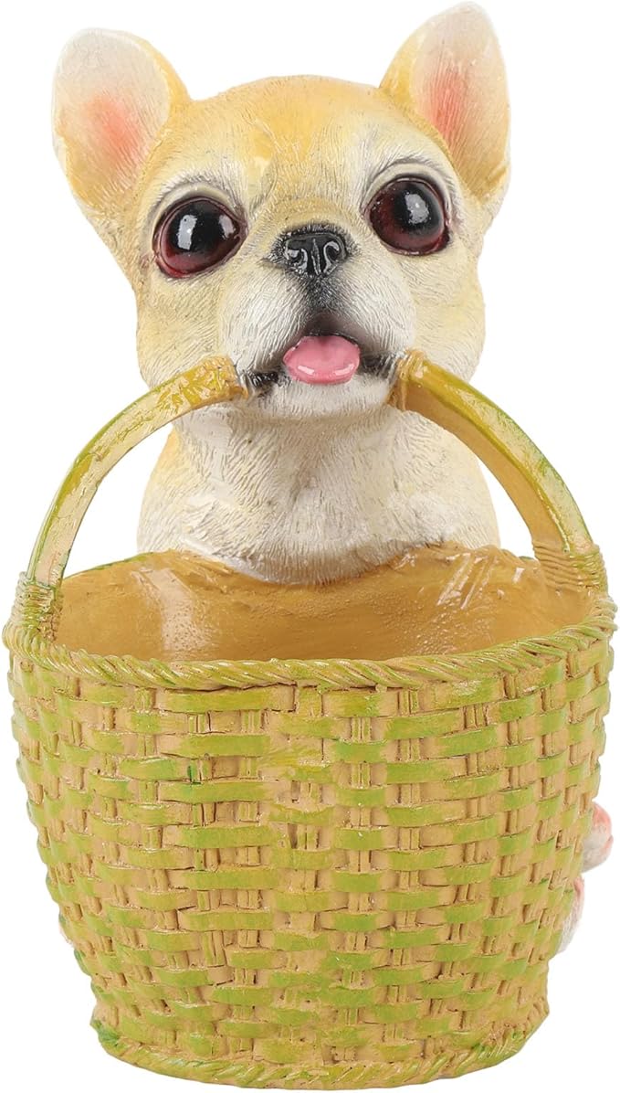 Dog Ornament, Key Storage Basket Compact Design Material for Entrance Office Decoration (Type 1)