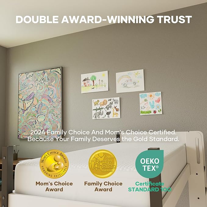 OhGeni 100% Waterproof Twin Size Mattress Protector,Mattress Soft Pad,Pet Hair & Bedwetting Resistant,Cooling Breathable Fitted Sheets,Washable Bed Cover,Non-Slip Deep Pocket,Noiseless for Kids Rooms