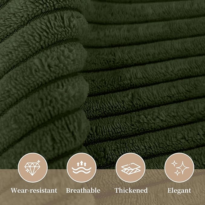 Sasttie Headboard Pillow Full, Wedge Pillow Headboard for Sitting Up in Bed, Back-Rest Support Triangular Cushion for Reading - Features Removable Washable Cover, Olive Green
