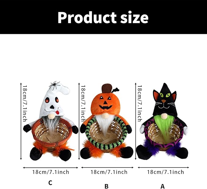Stylish Decorated Round Basket Portable for Halloween Celebration and Enthusiasts Home Decoration Accessory Home Storage Basket