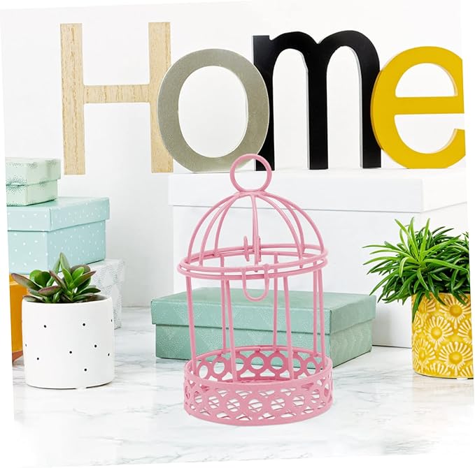 3pcs Cage Desktop Storage Decoration Cute and Creative Tabletop Decor for Home Office and Bookshelf Stylish and Functional Ornamental Candy Box