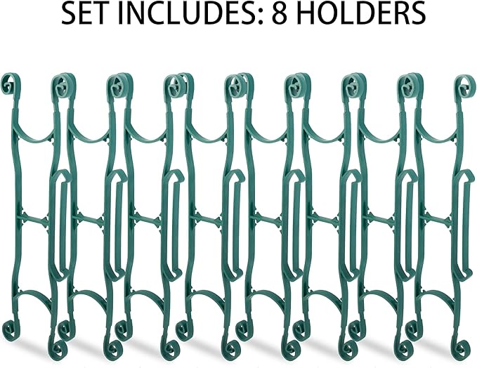 Dazzle Bright 8 Pack Christmas Lights Storage Holder, Holiday Light Storage for All Purpose Light Cord Wind Up, Christmas String Lights Organizer Holder