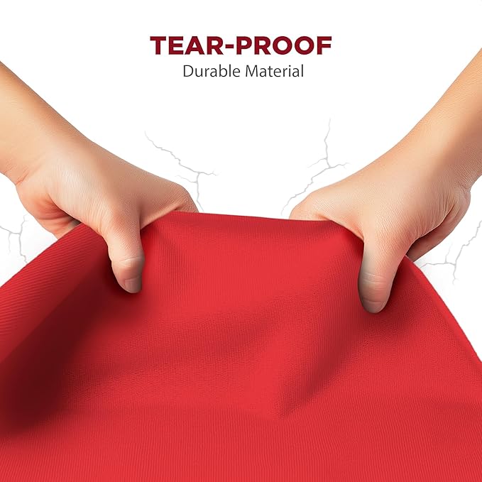 Upright Christmas Tree Storage Bag - Fits 7 Ft Artificial Xmas & Topiary Tree, Vertical Holiday Cover, Durable, Dustproof & Easy-Use Xmas Storage, Red