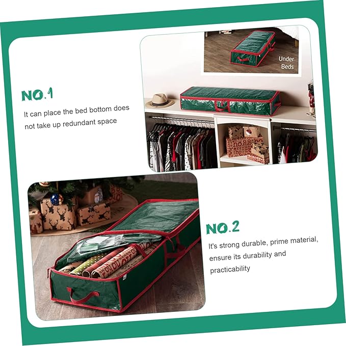 Luxshiny Wrapping Paper Storage Bag for Under Bed Organization Wrap Container for Home Supplies Efficient Storage for Crafts and Sundries