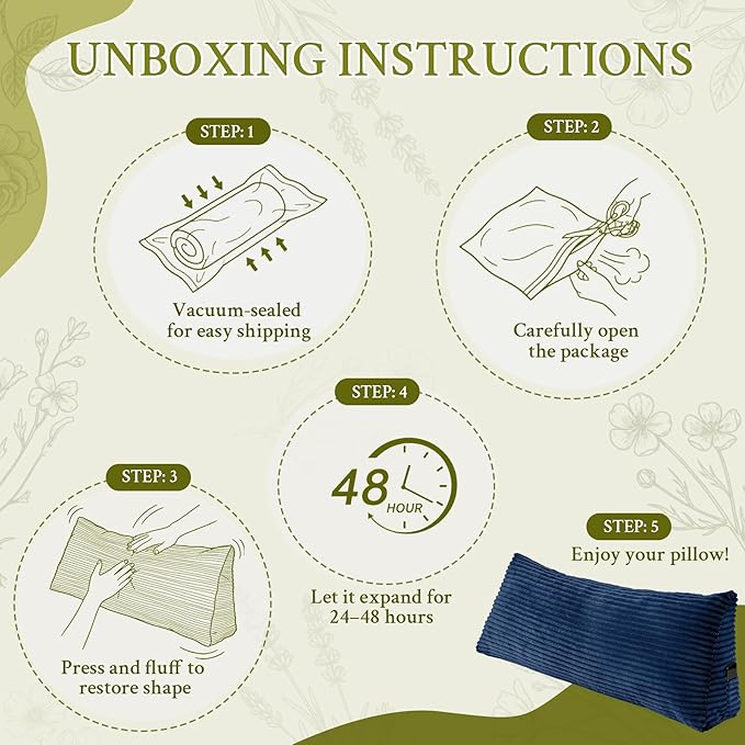 Headboard Pillow Queen, Headboard Wedge Pillow, Back Rest Pillows for Sitting, Reading, Working, Triangle Pillow with Removable Cover, Daybed Pillows for Bed Dorm Sofa, Navy Blue