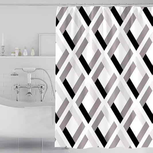 LLSCL Fabric Shower Curtain Liner with Magnets, Waterproof Hotel Quality, 72 x 72 Machine Washable