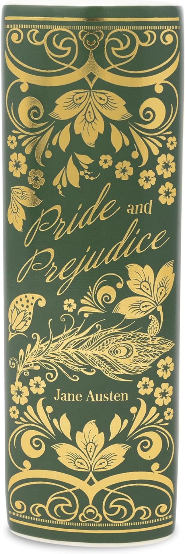 Steel Mill & Co Original Large Book-Shaped Decorative Vase, Ceramic Vases for Home Decor, Cute Bookshelf Decor, Unique Vase for Book Lovers (Pride and Prejudice - Collector's Edition)