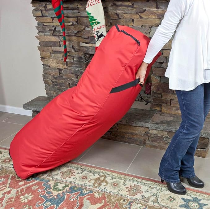 Simple Living Solution's 7.5ft Rolling Christmas Tree Storage Bag- Store Artificial X-Mas Tree up to 7.5ft. Totes can be used to store Holiday inflatables, Sporting Goods & Camping Essentials