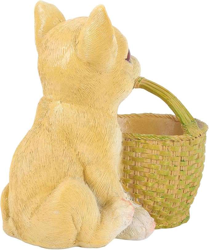 Dog Ornament, Key Storage Basket Compact Design Material for Entrance Office Decoration (Type 1)