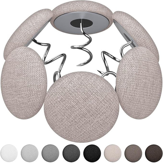 12 Colors Fabric Covered Button Twist Pins Dust Ruffle Pins- for Sofa，Upholstery，Armchair Caddies, Armrest Covers,Bed Skirts, Slipcovers, Headliners (24, Light Brown)
