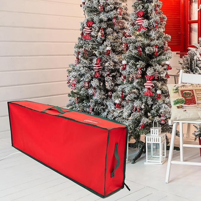 Wrapping Paper Organizer Storage - Large Containers with Handle,Wrapping Paper Storage Bag with Interior Pockets | for Home Underbed Basement Garage Closet College Dorm Attic