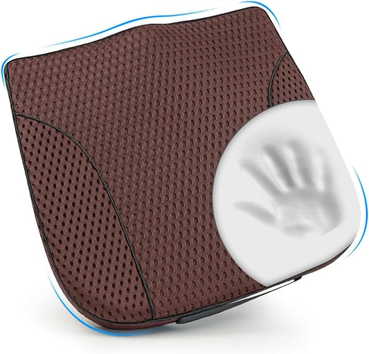 Lofty Aim Car Seat Cushion, Comfortable Memory Foam Seat Pillow for Driving, Sciatica-Back Pain Relief, Cushion for Car-Truck, Office, Wheelchair - Mesh Brown