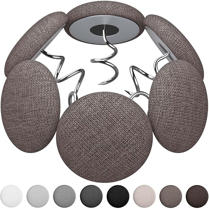 12 Colors Fabric Covered Button Twist Pins Dust Ruffle Pins- for Sofa，Upholstery，Armchair Caddies, Armrest Covers,Bed Skirts, Slipcovers, Headliners (12, Brown)