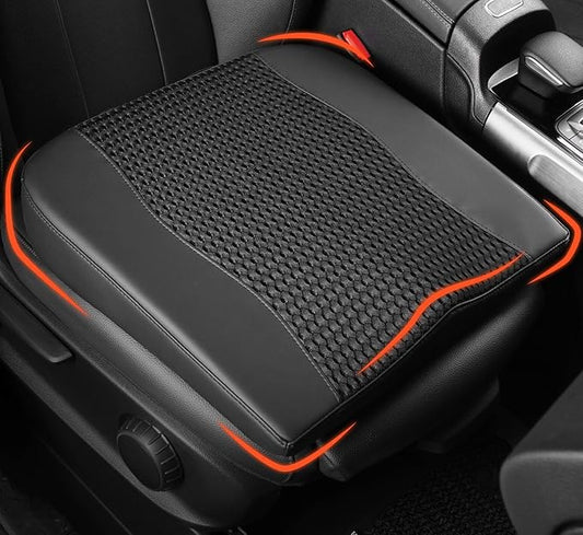 Lofty Aim Car Seat Cushion, Comfort Memory Foam Car Cushions for Driving - Sciatica & Lower Back Pain Relief, Driver Seat Pillow for Auto, Office Chair, Wheelchair - 4D Mesh Black