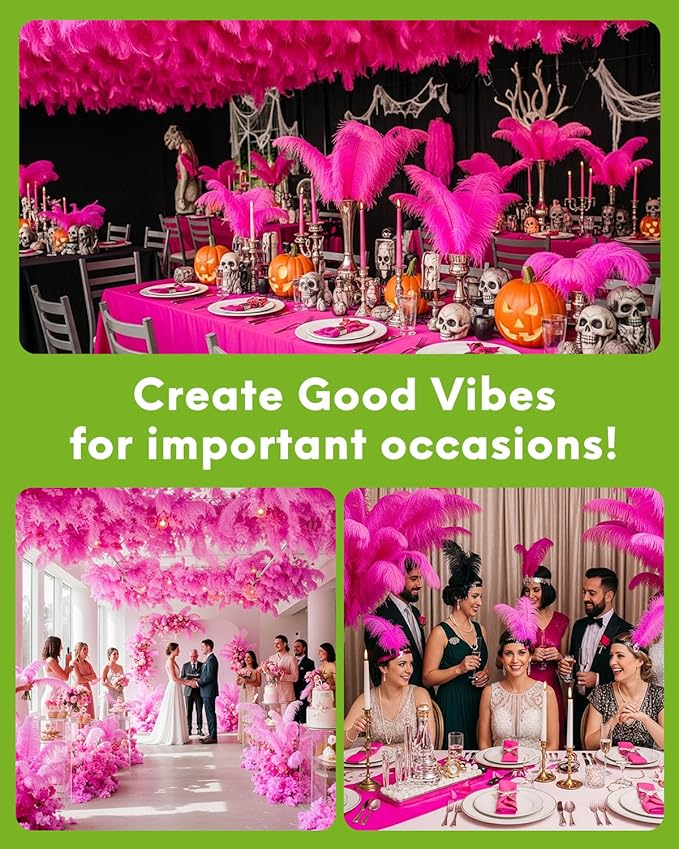 30pcs Rose red Ostrich Feathers Natural Bulk 11-14inch(28-35cm) Vase Craft Wedding Home Party Centerpieces Christmas Day Decoration
