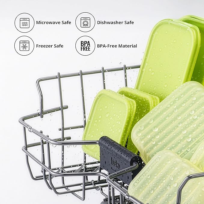 LocknLock Fresh-Block Plastic Food Storage Container | Produce Storage Containers for Fridge | Vegetable & Fruit Storage Containers for Fridge, Airtight Storage, Microwave & Dishwasher Safe 330ml