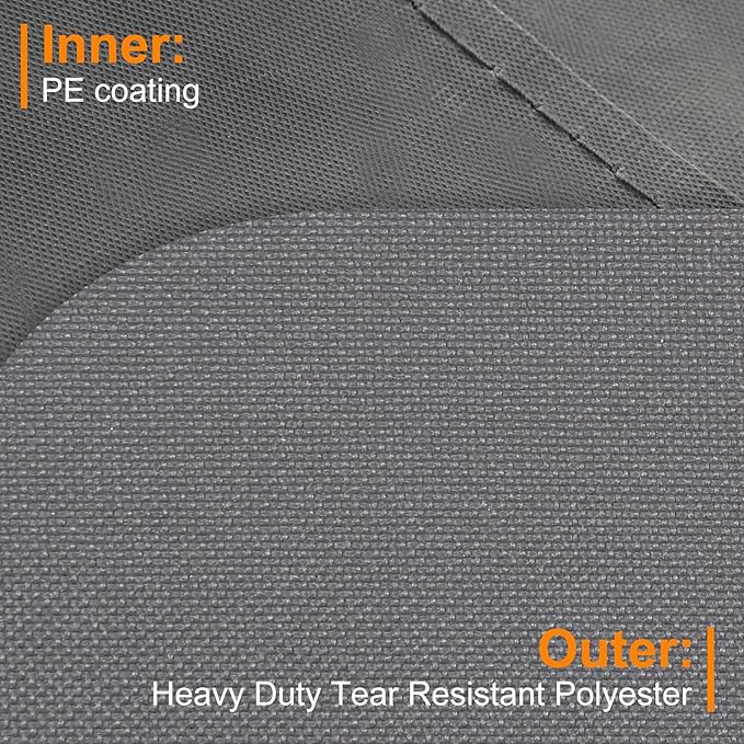 NettyPro Rolling Cushion Storage Bags with Wheel and Handle, Outdoor Patio Large Storage Container for Furniture Pillow Christmas Tree 9 Ft, 65 x 20 x 28 Inch, Grey