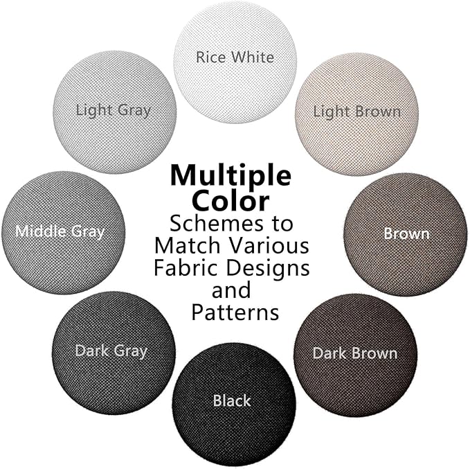 12 Colors Fabric Covered Button Twist Pins Dust Ruffle Pins- for Sofa，Upholstery，Armchair Caddies, Armrest Covers,Bed Skirts, Slipcovers, Headliners (24, Light Gray)