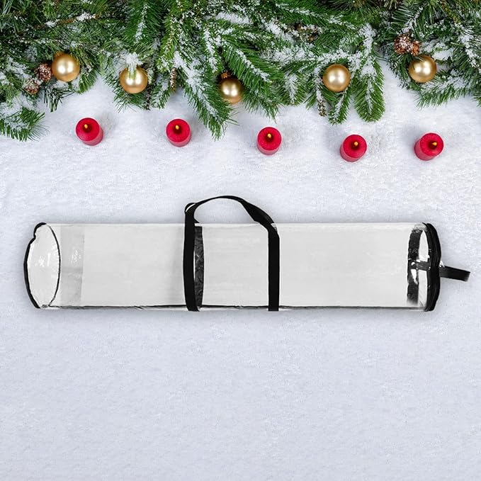 Cylinder Gift Wrap Storage Bag PVC Under Bed Holiday Storage