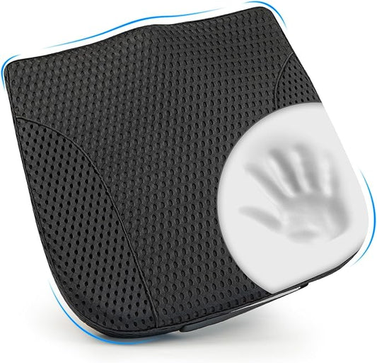 Lofty Aim Car Seat Cushion, Comfortable Memory Foam Seat Pillow for Driving, Sciatica-Back Pain Relief, Cushion for Car-Truck, Office, Wheelchair - Mesh Black