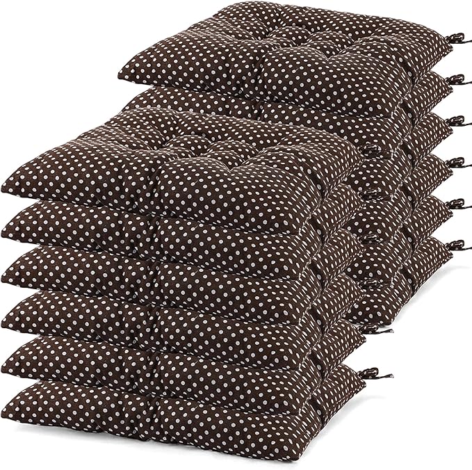 Geetery 12 Pcs Floor Pillows Bulk Seating Cushions for Floor Chair 15.7'' Large Meditation Cushion for Yoga Living Room Tatami Bedroom Balcony Office (Polka Dot Color,Square)