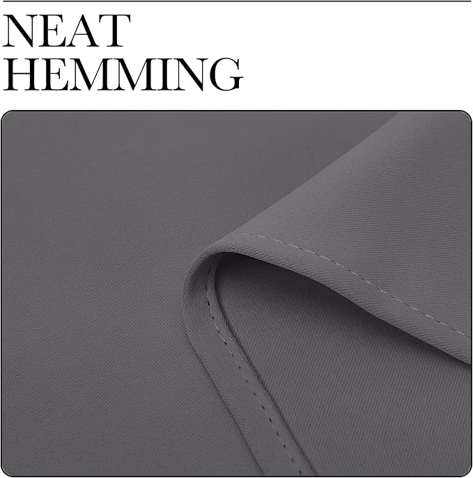 NICETOWN Blackout Curtain Panels for Bedroom, Grey, 2 Panels, W29 x L20-inch, Thermal Insulated Grommet Top Blackout Draperies and Drapes for Basement