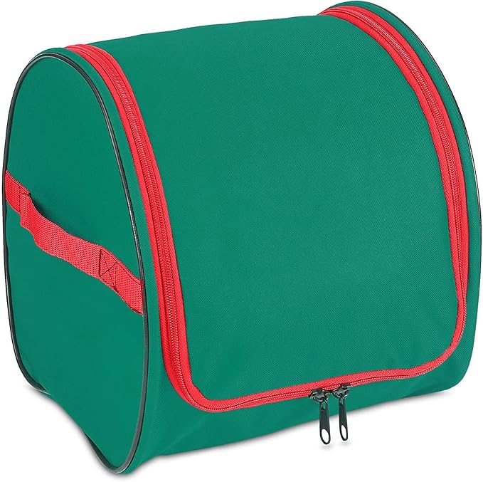 Premium Christmas Light Storage Bag – Heavy-Duty 600D Tear-Proof Material with Reinforced Handles – Includes 3 Reels, Stores up to 375 Ft of Mini Lights & Extension Cords – Green with PVC Lining