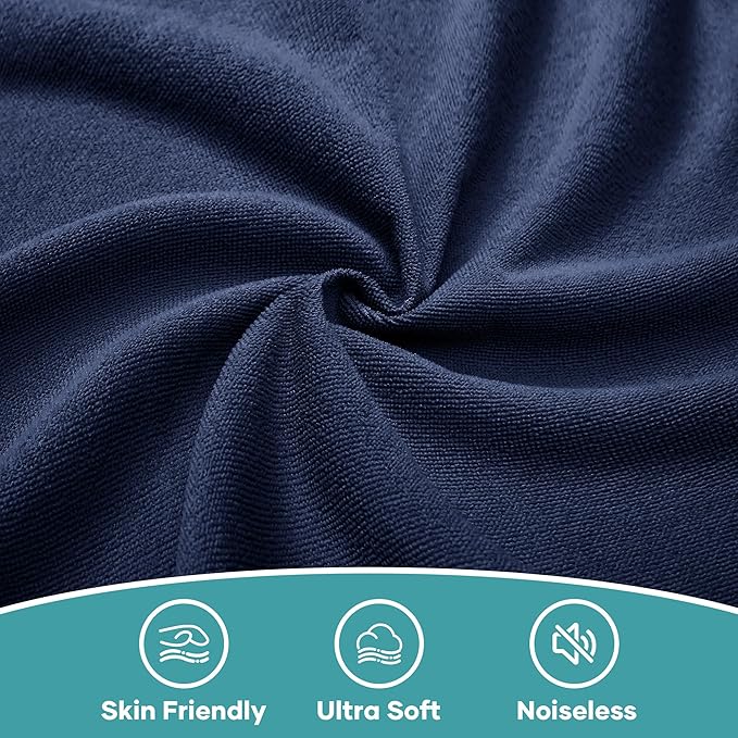 OhGeni 100% Waterproof Mattress Protector, Twin Navy Blue Size, 6''-14'',Fitted Sheet with Deep Pockets, Premium Noiseless Breathable Soft Hypoallergenic Material, Mattresses Cover for Bed