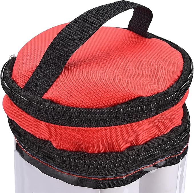Long Gift Wrap Organizer Bag 42x8.8in Christmas Wrapping Paper Storage Bin 600d Oxford Under Bed Gift Wrap Storage with Clear Window, Dual Zips, Carry Handles