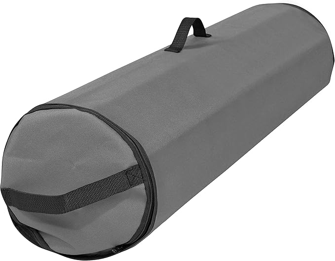 Primode Wrapping Paper Storage Bag | Wrapping Paper Organizer Under Bed for Storing Multiple Rolls of Gift Wrap, 40” Length Container Constructed of Durable 600D Oxford Material (Gray)