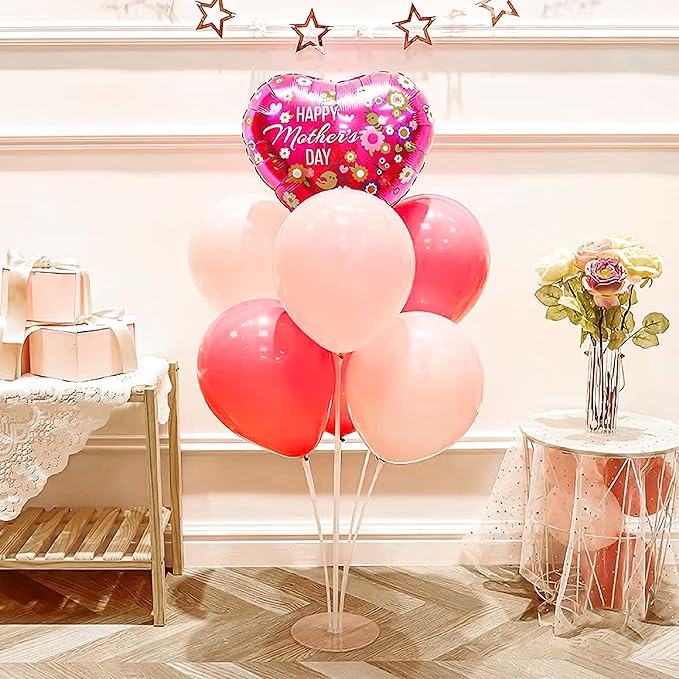 JOYYPOP 24 Sets Balloon Stand Kit, Balloon Sticks with Base Birthday Graduation Party Decorations Wedding