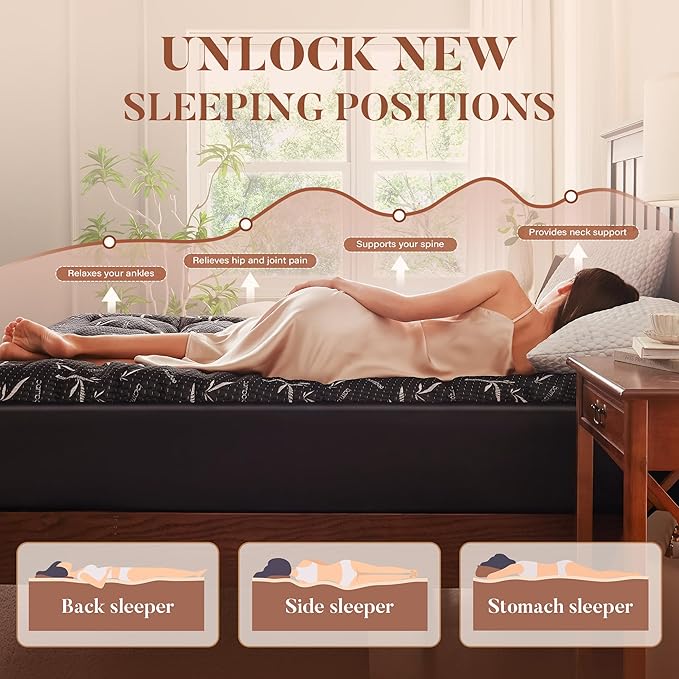 PRIMESOFT 100% Waterproof Twin XL Size Mattress Topper, Thick Pillow Top Mattress Pad，Up to 22 Inch Deep Pocket, Soft Breathable Mattress Pad for Back Pain，Protector Cover (Black)