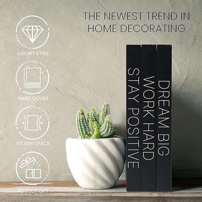 Decorative Books for Home Decor - Faux for decoration Coffee Table | Book Shelf Decor | Entryway | Console Table - Modern Luxury Designer Decor Set - Decorative for Display