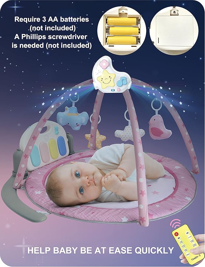 cxjoigxi White Noise Machine and Baby Soother with Remote, 108 Lullaby Music, Soothing Sounds and Night Light for Newborn Nursery Sleeping, Musical Crib Toy, Portable Baby Sound Machine for Travel