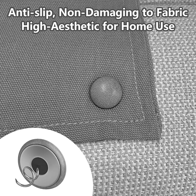 Leather Upholstery Pins for Bed Skirts, Slipcovers, Sofa & Armchair Covers – Secure Furniture Fabric (12, Light Gray)