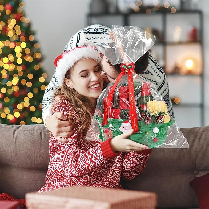 Holder Santa Themed Storage Basket for Bedroom Or Living Room Holiday Decoration Gifts Organiser