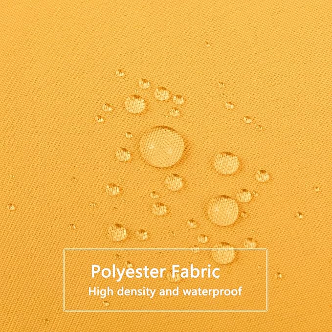 LLSCL Orange Yellow Fabric Shower Curtain Liner with Magnets, Waterproof Hotel Quality, 72 x 72 Machine Washable