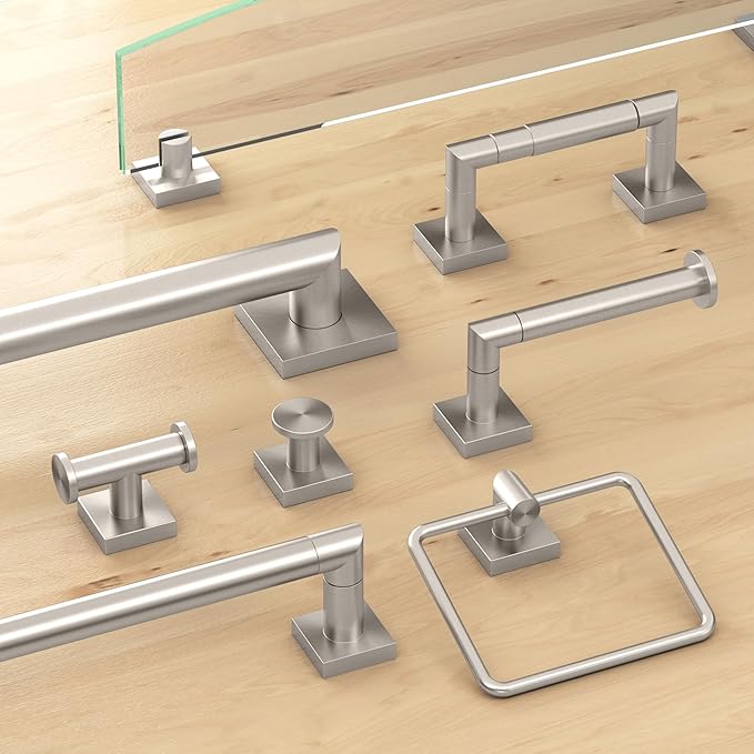 Gatco 5643 Glam Too Euro Toilet Paper Holder, Satin Nickel