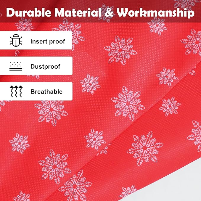 Christmas Wrapping Paper Storage Organizer, Gift Wrap Storage Bag with Pockets,600D Heavy Duty Underbed Gift Wrap Organizer Fits for Holiday Accessories Ornaments (Large)