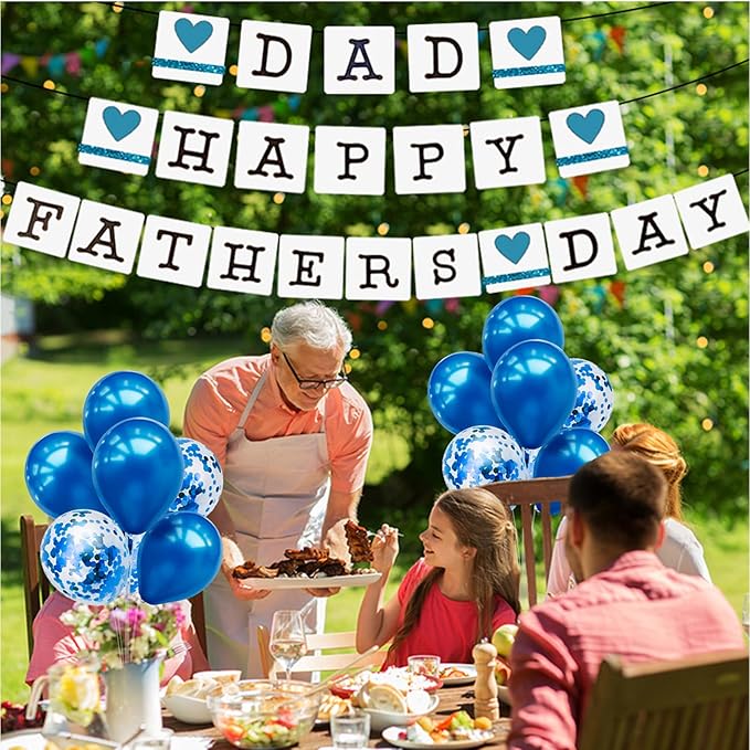 ZJDHPTY Blue Balloon Stand Centerpiece Table Decorations for Men's Birthday Father's Day Retirement Graduation Decorations Class of 2026 New Years Eve (Blue set4)
