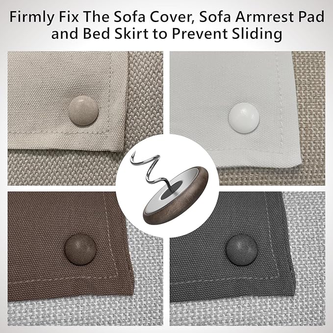 Leather Upholstery Pins for Bed Skirts, Slipcovers, Sofa & Armchair Covers – Secure Furniture Fabric (12, Brown)