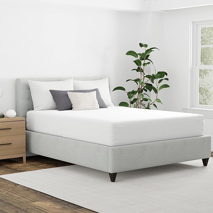AllerEase Waterproof Mattress Protector, Maximum Allergy Mattress Protector, Queen Mattress Cover