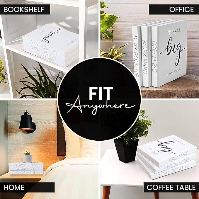Decorative Books for Home Decor - Faux for decoration Coffee Table | Book Shelf Decor | Entryway | Console Table - Modern Luxury Designer Books Decor Set - Decorative for Display