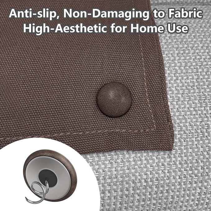 Leather Upholstery Pins for Bed Skirts, Slipcovers, Sofa & Armchair Covers – Secure Furniture Fabric (24, Brown)
