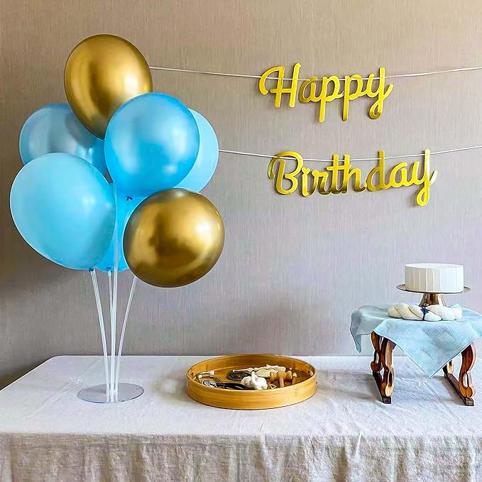 JOYYPOP 24 Sets Balloon Stand Kit, Balloon Sticks with Base Birthday Graduation Party Decorations Wedding